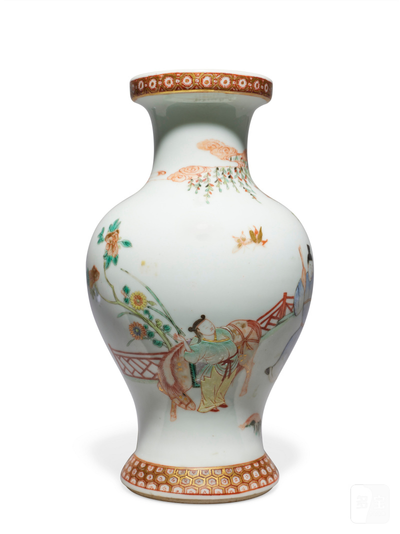 VASE BALUSTRE EN PORCELAINE DE LA FAMILLE ROSE  CHINE, DYNASTIE QING, XIXE SIÈCLE - 图3